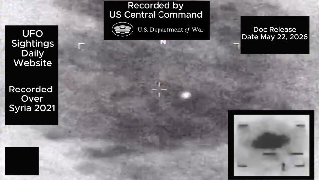 UFO Over Syria Shoots Away At Light Speed! US Department of War Released Video, UAP Sighting Paranormal News.